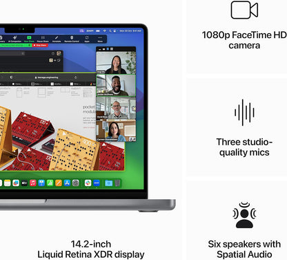 Apple MacBook Pro 14‑inch M3 chip 512GB 8GB RAM 8‑core CPU and 10‑core GPU, 8GB Unified Memory