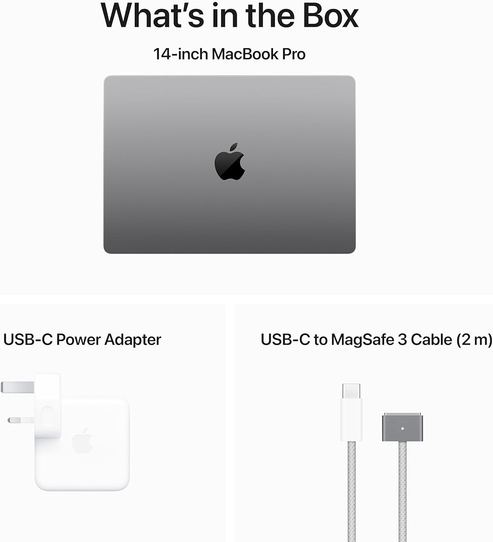 Apple MacBook Pro 14‑inch M3 chip 512GB 8GB RAM 8‑core CPU and 10‑core GPU, 8GB Unified Memory